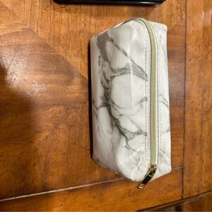 Marble pencil pouch